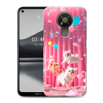 Силиконовый чехол на Nokia 3.4 с принтом милые котики