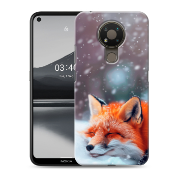 Силиконовый чехол на Nokia 3.4 с принтом лиса Силиконовый чехол на Nokia 3.4 с принтом лиса