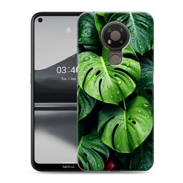 Силиконовый чехол на Nokia 3.4 с принтом Листья Силиконовый чехол на Nokia 3.4 с принтом Листья