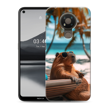 Силиконовый чехол на Nokia 3.4 с принтом Капибара Силиконовый чехол на Nokia 3.4 с принтом Капибара