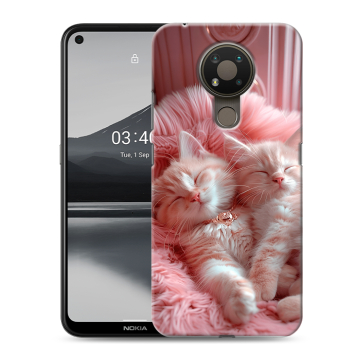 Силиконовый чехол на Nokia 3.4 с принтом котята котики Силиконовый чехол на Nokia 3.4 с принтом котята котики