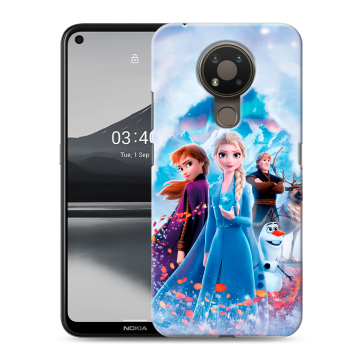 Силиконовый чехол на Nokia 3.4 с принтом Холодное сердце Frozen Силиконовый чехол на Nokia 3.4 с принтом Холодное сердце Frozen