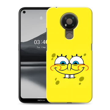 Силиконовый чехол на Nokia 3.4 с принтом спанчбоб спанч боб