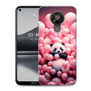 Силиконовый чехол на Nokia 3.4 с принтом Панда Силиконовый чехол на Nokia 3.4 с принтом Панда