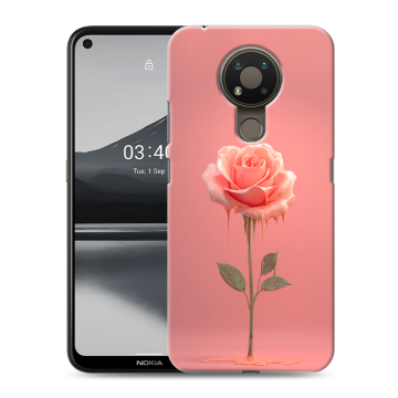 Силиконовый чехол на Nokia 3.4 с принтом Розовая роза