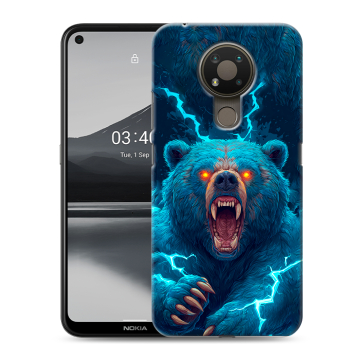 Силиконовый чехол на Nokia 3.4 с принтом Медведь