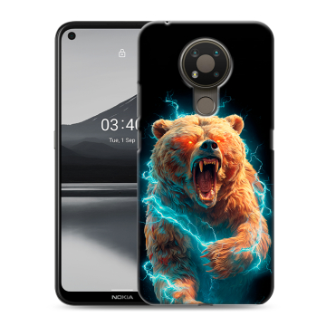 Силиконовый чехол на Nokia 3.4 с принтом Медведь