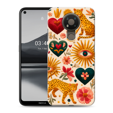 Силиконовый чехол на Nokia 3.4 с принтом Модный принт