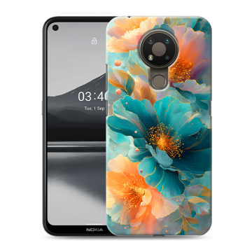 Силиконовый чехол на Nokia 3.4 с принтом Цветы