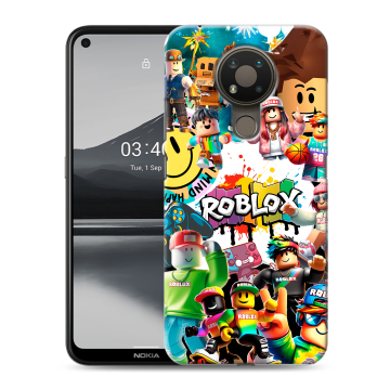 Силиконовый чехол на Nokia 3.4 с принтом Roblox Роблокс Силиконовый чехол на Nokia 3.4 с принтом Roblox Роблокс