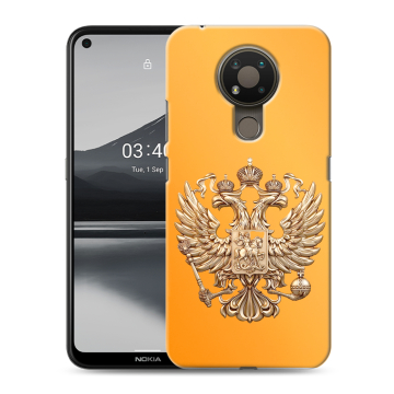 Силиконовый чехол на Nokia 3.4 с принтом Герб Флаг России