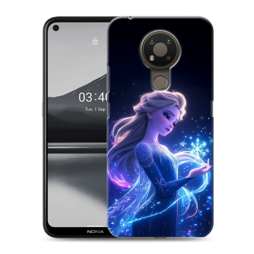 Силиконовый чехол на Nokia 3.4 с принтом Холодное сердце Frozen Силиконовый чехол на Nokia 3.4 с принтом Холодное сердце Frozen