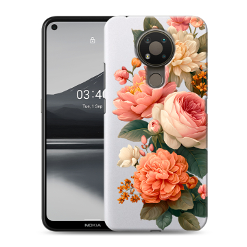Силиконовый чехол на Nokia 3.4 с принтом цветы