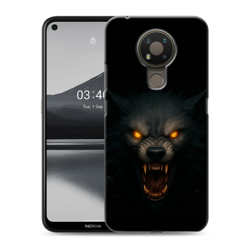 Силиконовый чехол на Nokia 3.4 с принтом Волк