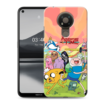 Силиконовый чехол на Nokia 3.4 с принтом Adventure time Время приключений