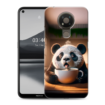 Силиконовый чехол на Nokia 3.4 с принтом смешная панда Силиконовый чехол на Nokia 3.4 с принтом смешная панда