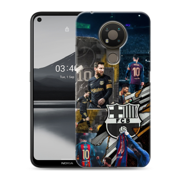 Силиконовый чехол на Nokia 3.4 с принтом Messi Barcelona