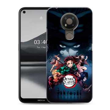 Силиконовый чехол на Nokia 3.4 с принтом Demon Slayer Клинок рассекающий демонов Силиконовый чехол на Nokia 3.4 с принтом Demon Slayer Клинок рассекающий демонов