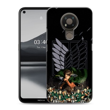 Силиконовый чехол на Nokia 3.4 с принтом Атака титанов Силиконовый чехол на Nokia 3.4 с принтом Атака титанов