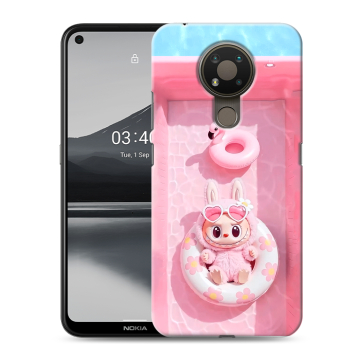 Силиконовый чехол на Nokia 3.4 с принтом Labubu Лабубу Силиконовый чехол на Nokia 3.4 с принтом Labubu Лабубу