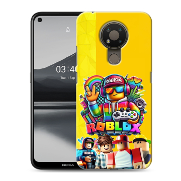 Силиконовый чехол на Nokia 3.4 с принтом Roblox Роблокс