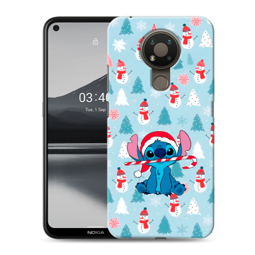 Силиконовый чехол на Nokia 3.4 с принтом Стич Новый год