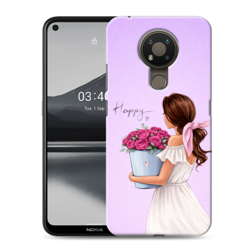 Силиконовый чехол на Nokia 3.4 с принтом женский Силиконовый чехол на Nokia 3.4 с принтом женский