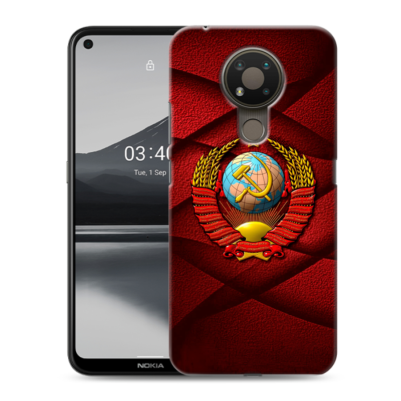 Силиконовый чехол на Nokia 3.4 с принтом Герб СССР Силиконовый чехол на Nokia 3.4 с принтом Герб СССР