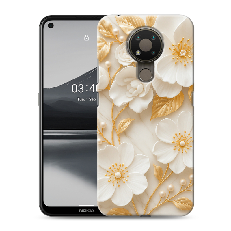 Силиконовый чехол на Nokia 3.4 с принтом Цветы Силиконовый чехол на Nokia 3.4 с принтом Цветы