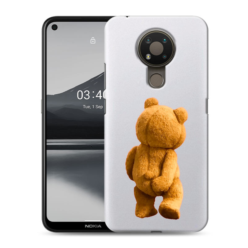 Силиконовый чехол на Nokia 3.4 с принтом Медведь Силиконовый чехол на Nokia 3.4 с принтом Медведь