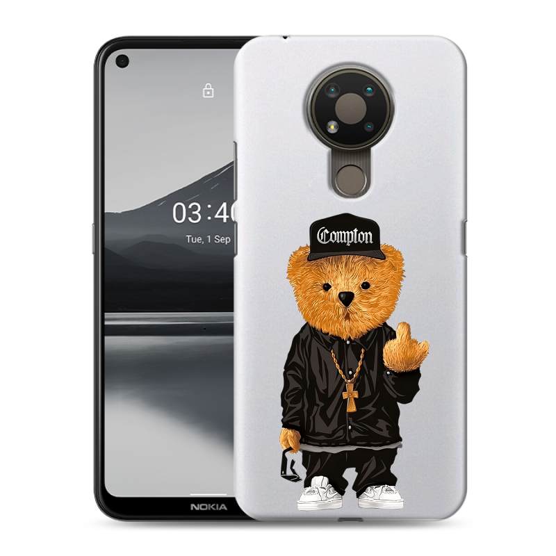 Силиконовый чехол на Nokia 3.4 с принтом Плюшевый медведь Силиконовый чехол на Nokia 3.4 с принтом Плюшевый медведь