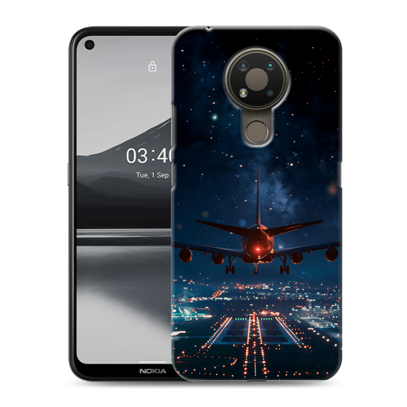 Силиконовый чехол на Nokia 3.4 с принтом самолет Силиконовый чехол на Nokia 3.4 с принтом самолет