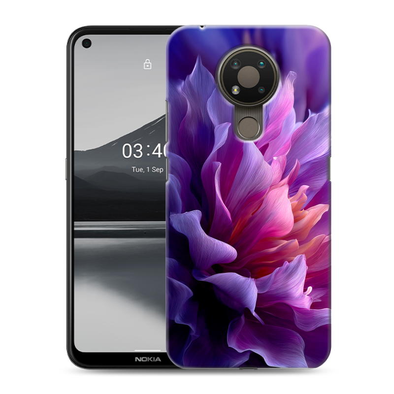 Силиконовый чехол на Nokia 3.4 с принтом женский цветы Силиконовый чехол на Nokia 3.4 с принтом женский цветы