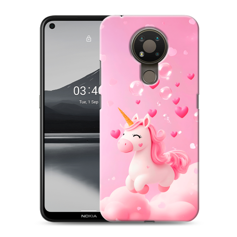 Силиконовый чехол на Nokia 3.4 с принтом Единорог Силиконовый чехол на Nokia 3.4 с принтом Единорог