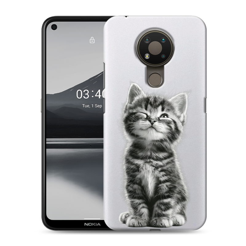 Силиконовый чехол на Nokia 3.4 с принтом Котенок Силиконовый чехол на Nokia 3.4 с принтом Котенок