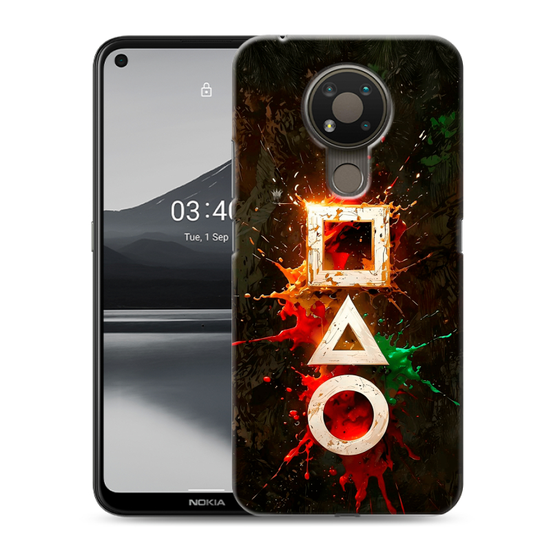 Силиконовый чехол на Nokia 3.4 с принтом Squid Game Игра кальмара Силиконовый чехол на Nokia 3.4 с принтом Squid Game Игра кальмара