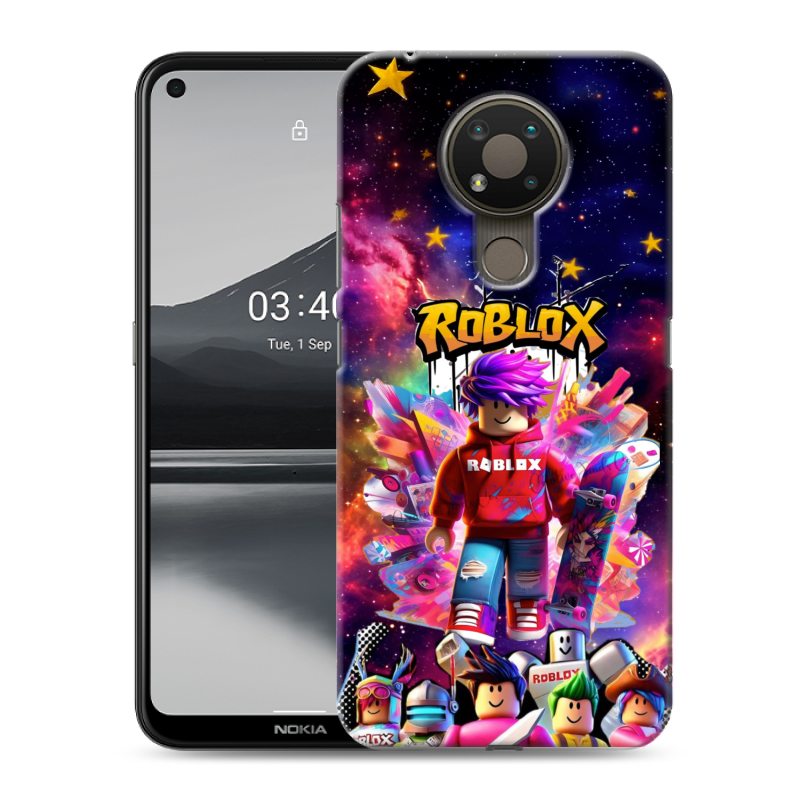 Силиконовый чехол на Nokia 3.4 с принтом Roblox Роблокс Силиконовый чехол на Nokia 3.4 с принтом Roblox Роблокс