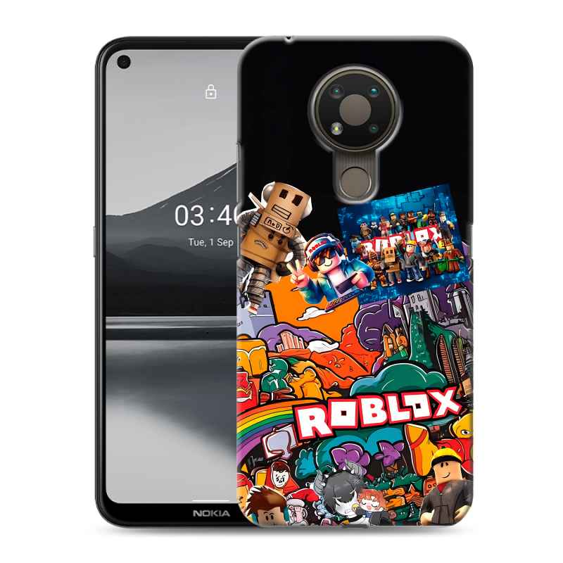 Силиконовый чехол на Nokia 3.4 с принтом Roblox Роблокс Силиконовый чехол на Nokia 3.4 с принтом Roblox Роблокс