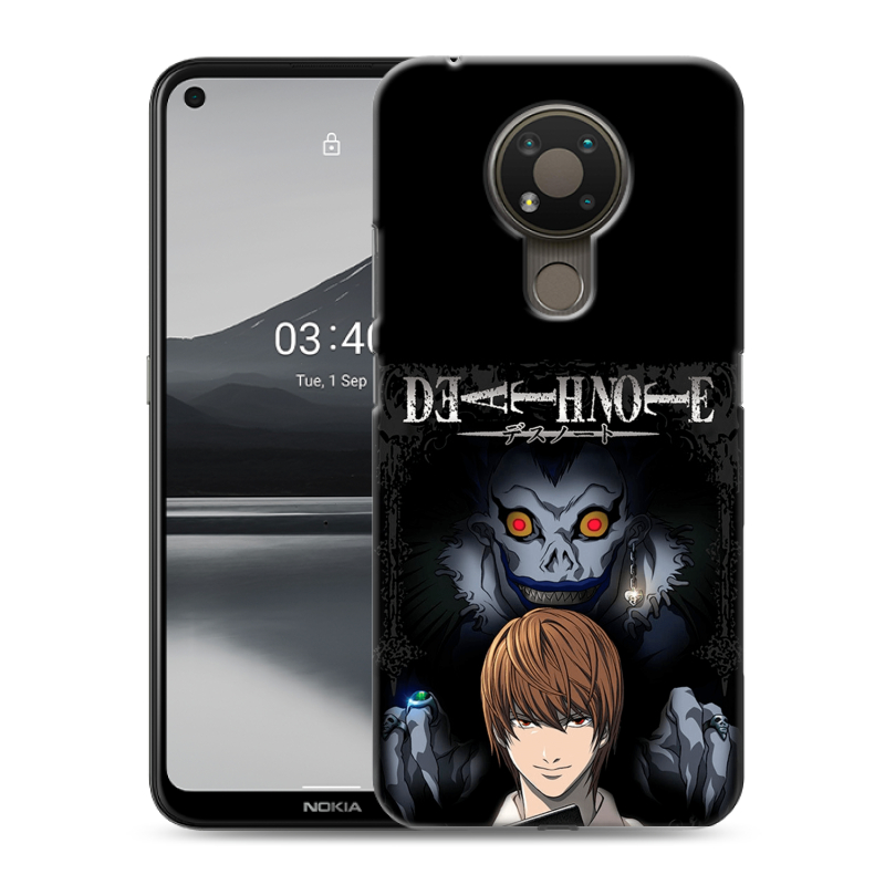 Силиконовый чехол на Nokia 3.4 с принтом Death note Тетрадь смерти Силиконовый чехол на Nokia 3.4 с принтом Death note Тетрадь смерти