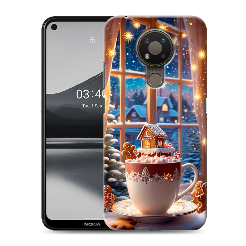 Силиконовый чехол на Nokia 3.4 с принтом Новый год Силиконовый чехол на Nokia 3.4 с принтом Новый год