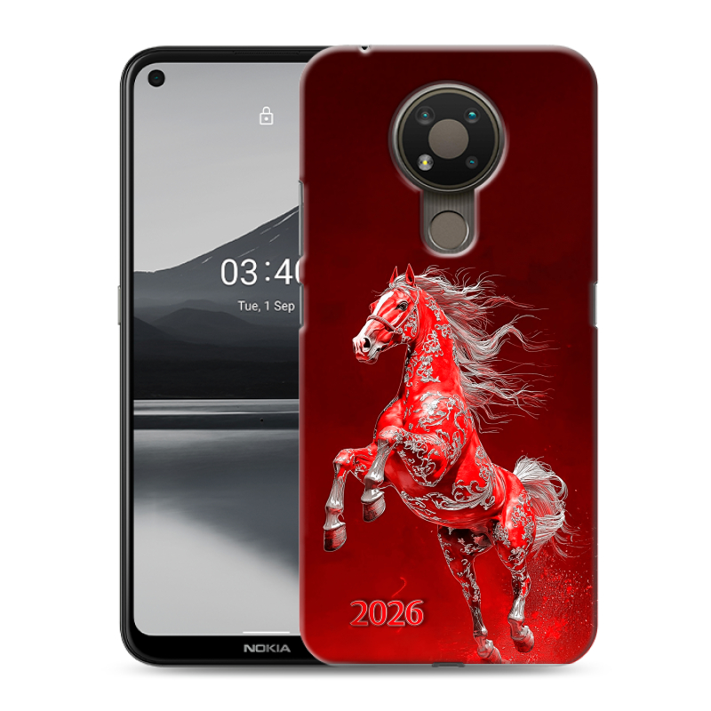 Силиконовый чехол на Nokia 3.4 с принтом Новый год Силиконовый чехол на Nokia 3.4 с принтом Новый год