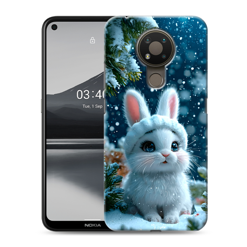 Силиконовый чехол на Nokia 3.4 с принтом Новый год Силиконовый чехол на Nokia 3.4 с принтом Новый год