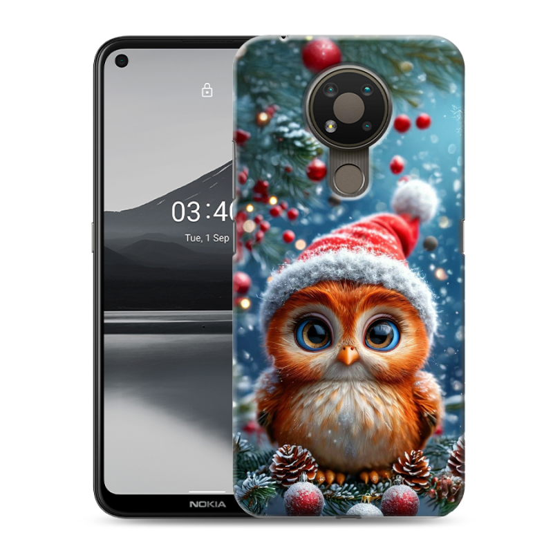 Силиконовый чехол на Nokia 3.4 с принтом Новый год Силиконовый чехол на Nokia 3.4 с принтом Новый год