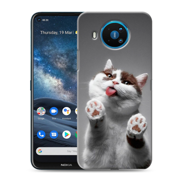 Силиконовый чехол на Nokia 8.3 с принтом Коты