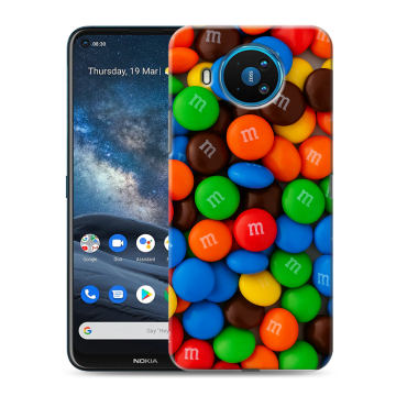 Силиконовый чехол на Nokia 8.3 с принтом Конфеты
