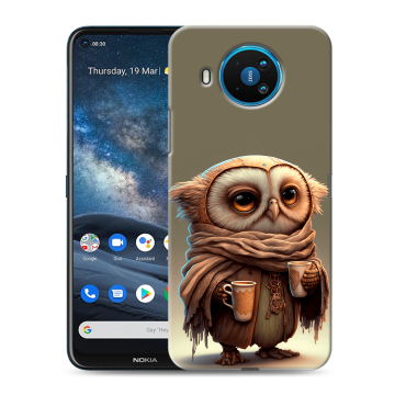 Силиконовый чехол на Nokia 8.3 с принтом Сова