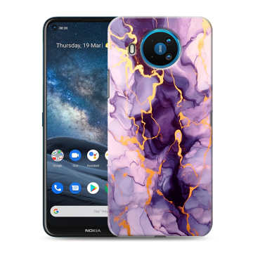 Силиконовый чехол на Nokia 8.3 с принтом Мрамор Силиконовый чехол на Nokia 8.3 с принтом Мрамор