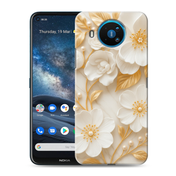 Силиконовый чехол на Nokia 8.3 с принтом Цветы Силиконовый чехол на Nokia 8.3 с принтом Цветы
