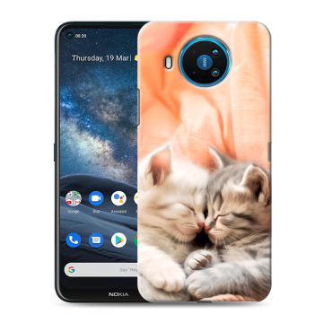 Силиконовый чехол на Nokia 8.3 с принтом Котята Силиконовый чехол на Nokia 8.3 с принтом Котята
