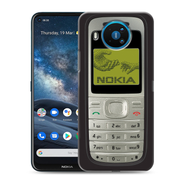Силиконовый чехол на Nokia 8.3 с принтом Ретро Нокия